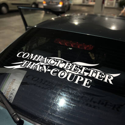 COMPACT BETTER THAN COUPE